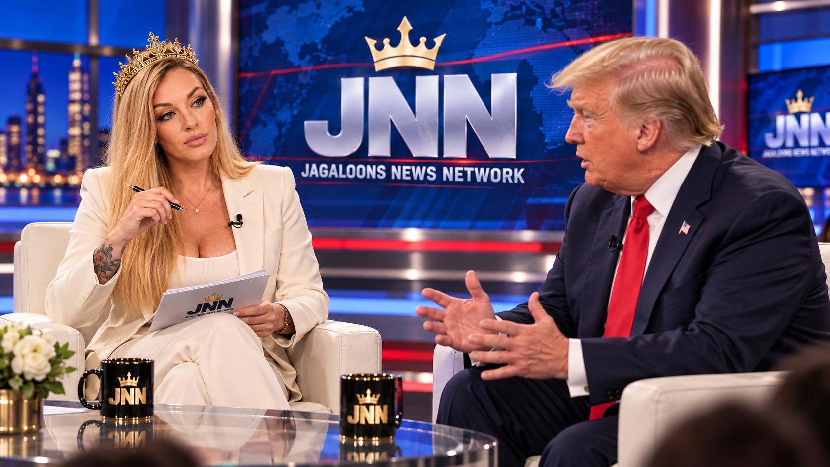 JNN special report studio illustration